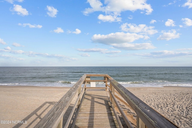 503 Pelican Ct Unit 503, Kure Beach, NC 28449 - view of property's community with a view of the beach and a water view