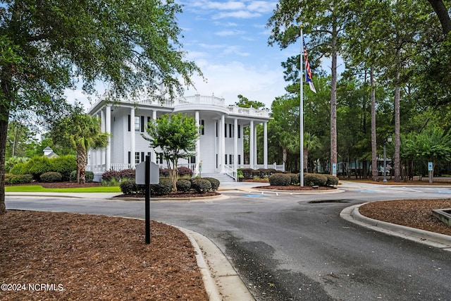 exterior space with a porch