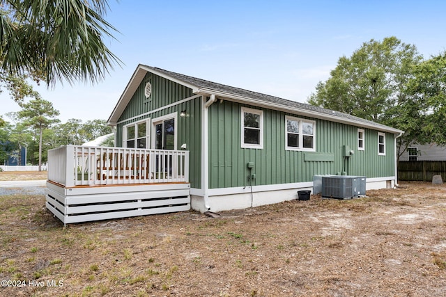 146 NE 5th St, Oak Island, NC 28465 - bird's eye view featuring a wooded view, a water view, and a residential view