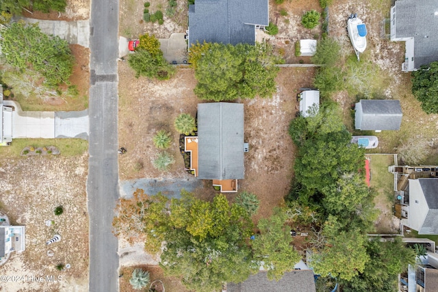 146 NE 5th St, Oak Island, NC 28465 - aerial view featuring a water view and a residential view