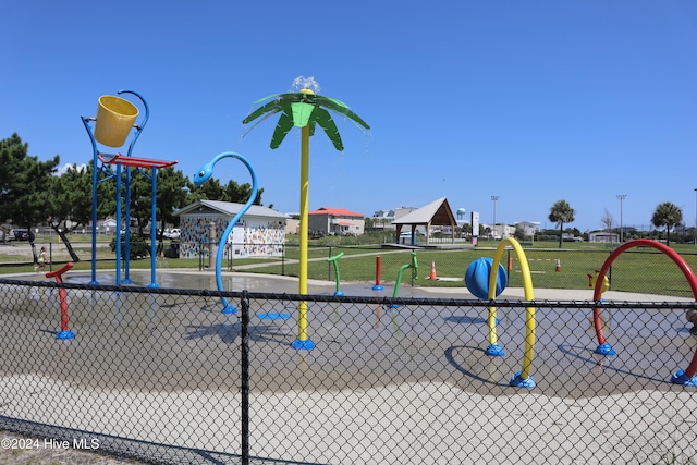 view of playground featuring a yard