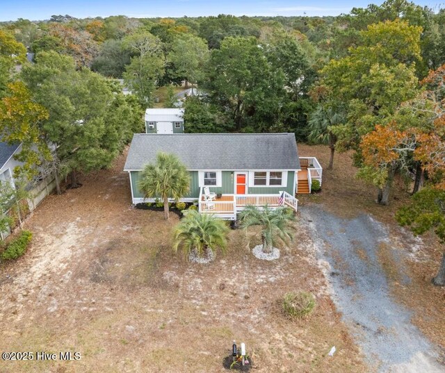 view of home's exterior with central AC unit and a deck