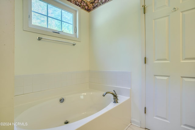 bathroom with a bathtub