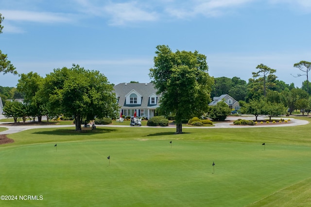 view of community with a lawn