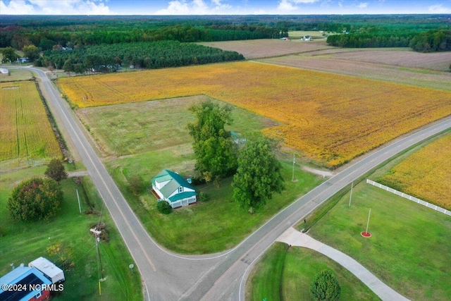 drone / aerial view featuring a rural view