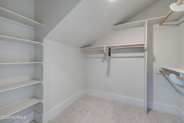 7 S Waterfront Pl, Hampstead, NC 28443 - walk in closet with carpet floors and vaulted ceiling