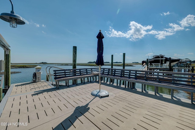 7 S Waterfront Pl, Hampstead, NC 28443 - dock area featuring a water view
