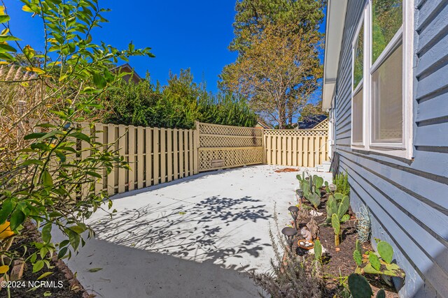 view of yard featuring a patio area