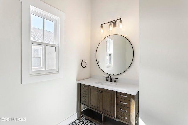 bathroom with vanity