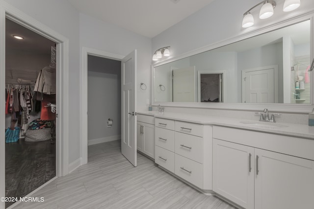 bathroom featuring vanity