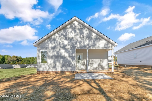 view of rear view of property