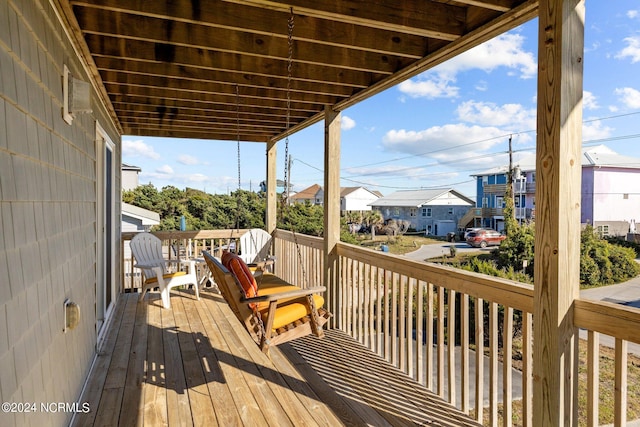 view of wooden terrace