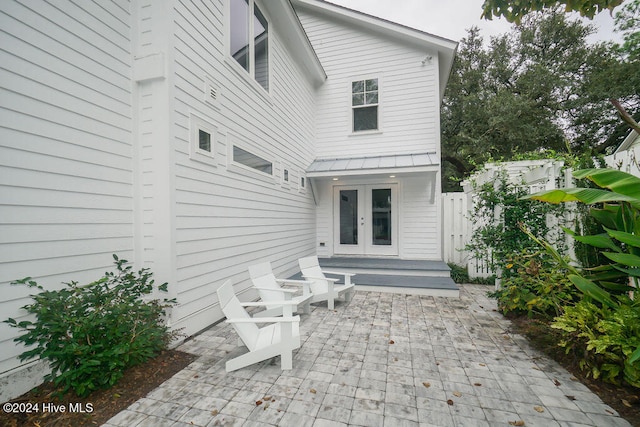 view of patio / terrace with french doors