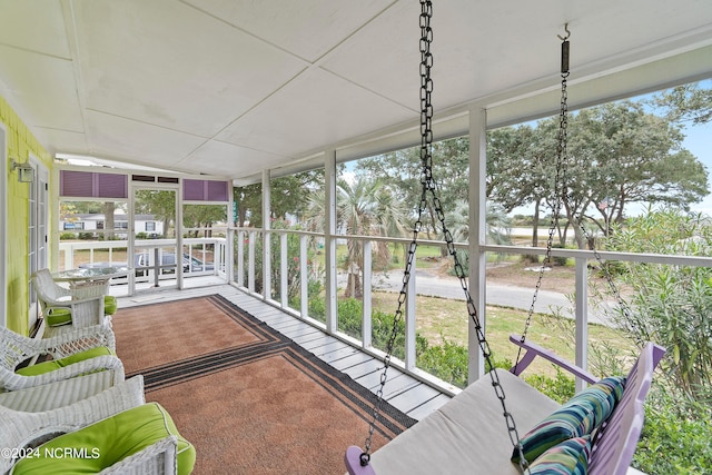 sunroom with a wealth of natural light