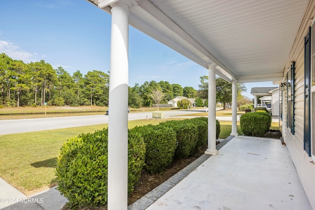 view of patio / terrace featuring a porch