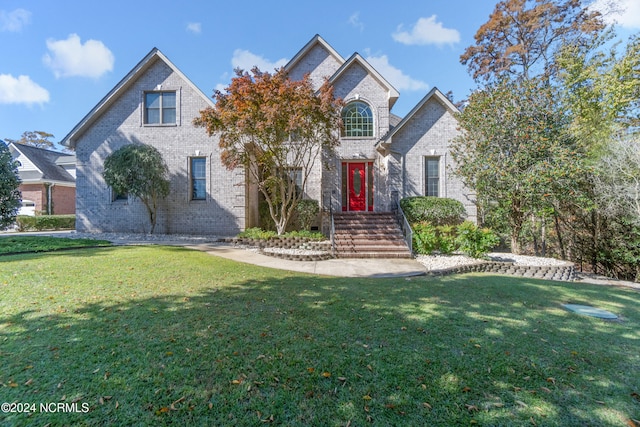 view of property with a front yard