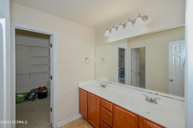 bathroom with vanity