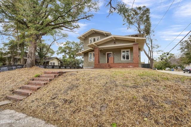 view of front of home with a porch