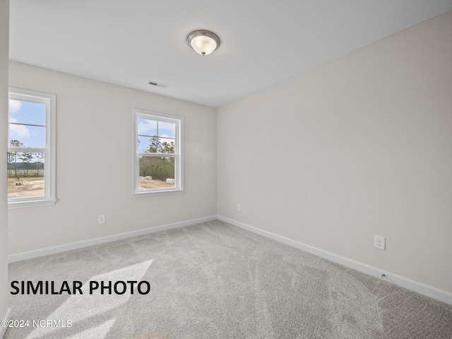 view of carpeted empty room