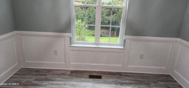 doorway to outside featuring dark hardwood / wood-style floors