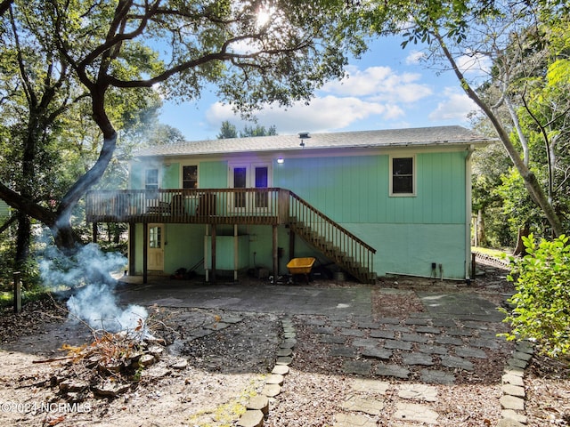 view of rear view of property