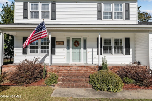 view of front of house featuring a porch