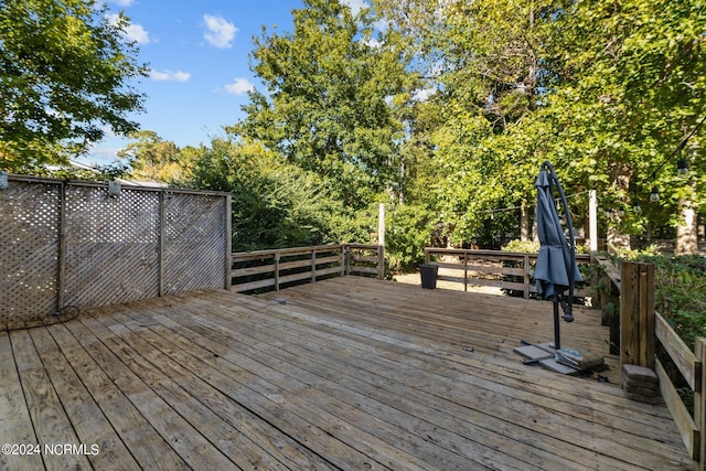 view of deck