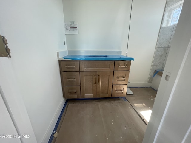 3413 Autumn Breeze Ct, Grimesland, NC 27837 - bathroom featuring vanity, a bathtub, and a shower