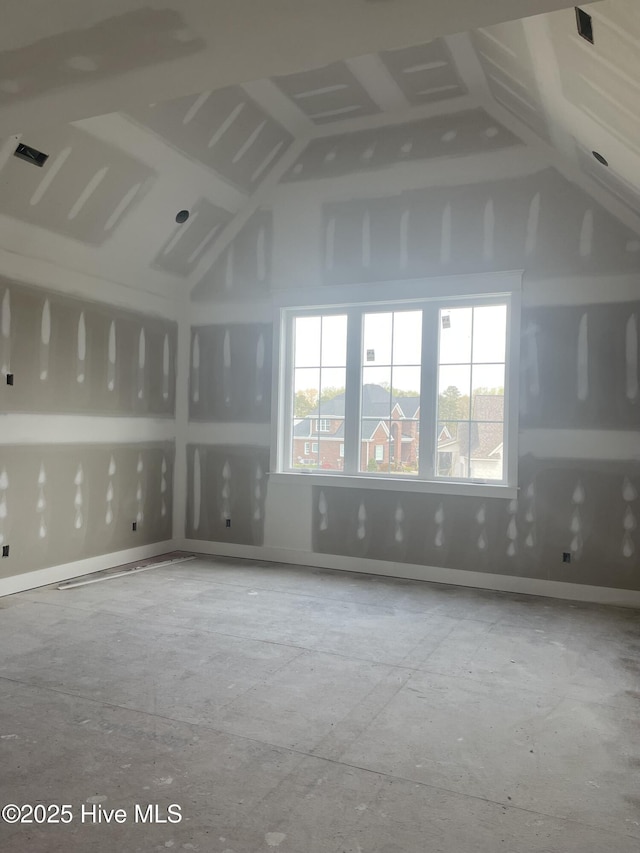 3413 Autumn Breeze Ct, Grimesland, NC 27837 - spare room with lofted ceiling and healthy amount of natural light