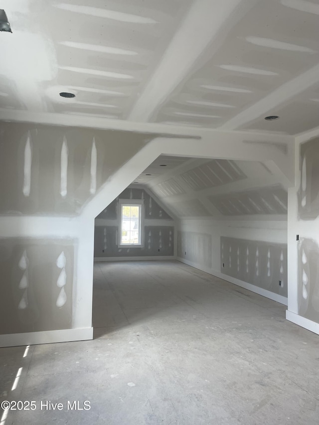 3413 Autumn Breeze Ct, Grimesland, NC 27837 - additional living space featuring vaulted ceiling