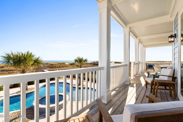 view of balcony