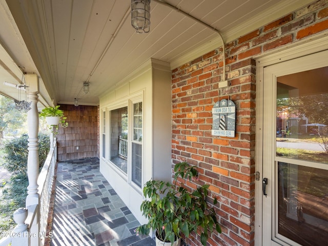 view of patio / terrace with a porch