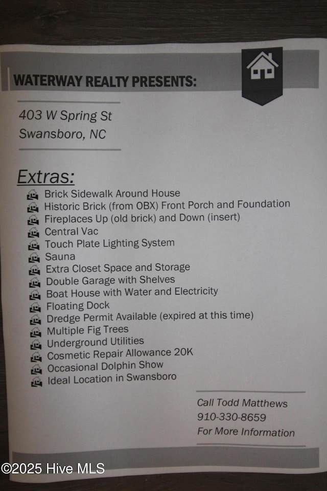 403 W Spring St, Swansboro, NC 28584 - miscellaneous document