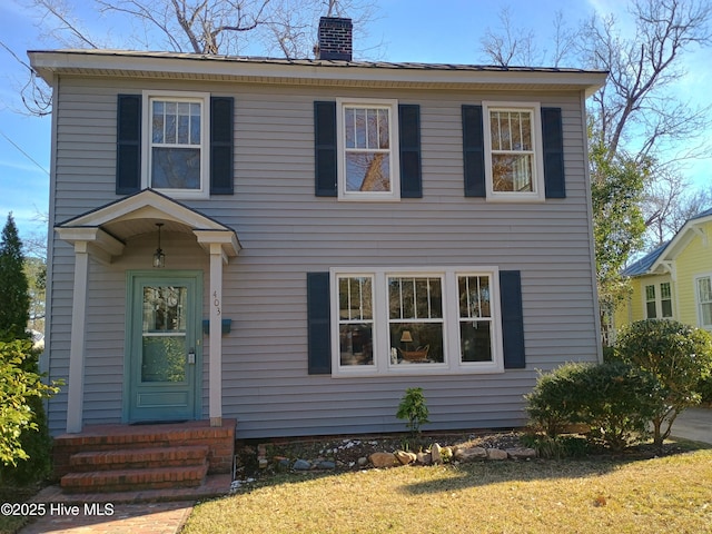 view of colonial house