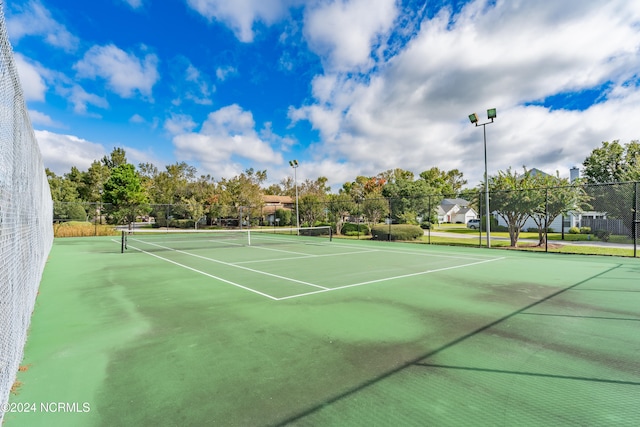 view of tennis court