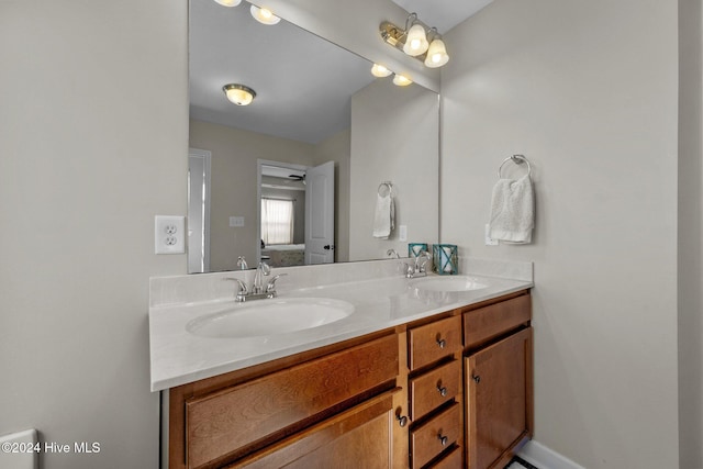 bathroom featuring vanity