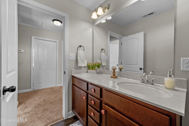 bathroom with vanity