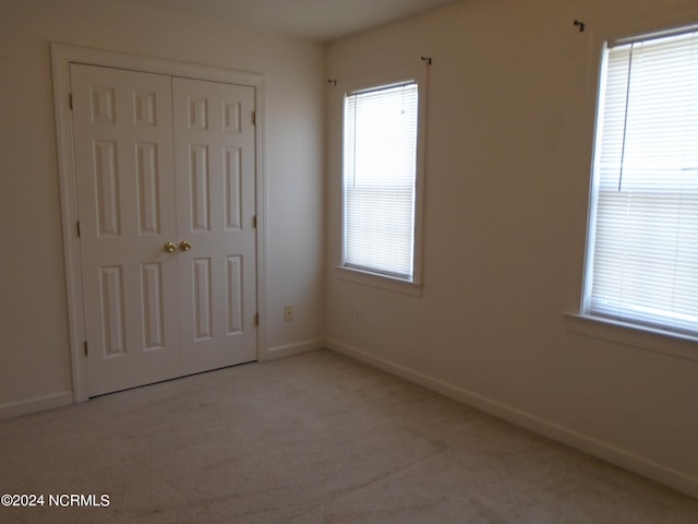 empty room with light carpet