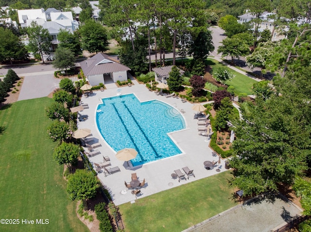 5312 Hanahan Dr, Wilmington, NC 28403 - community pool featuring a lawn