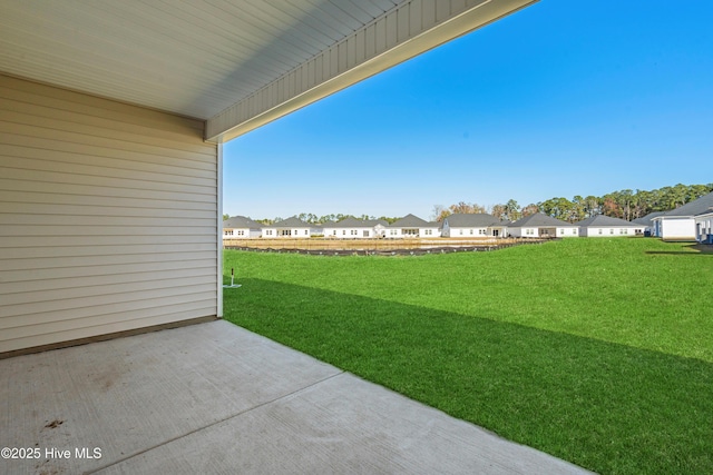 view of yard with a patio