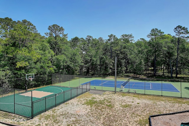 view of tennis court