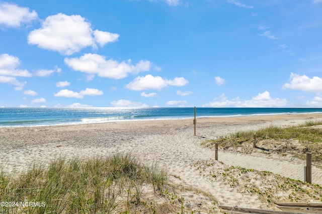 property view of water with a view of the beach