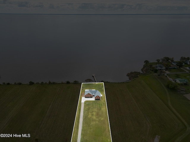 aerial view featuring a rural view