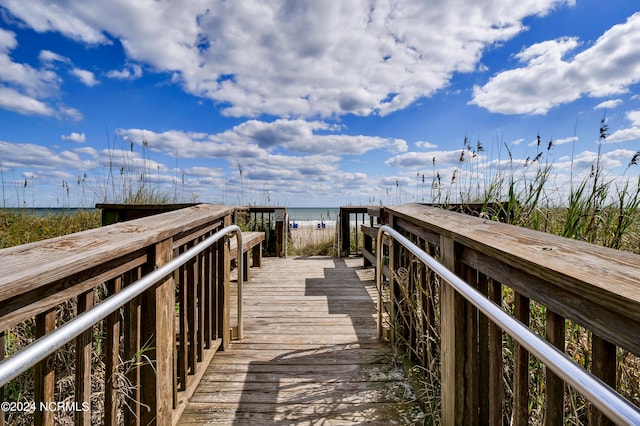 view of property's community featuring a water view