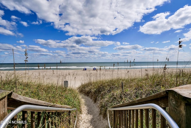 water view featuring a view of the beach