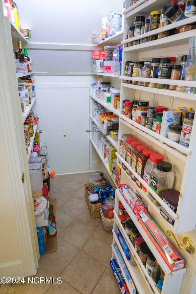 view of pantry