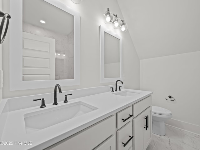 103 Cumberland St, Newport, NC 28570 - bathroom featuring marble finish flooring and double vanity