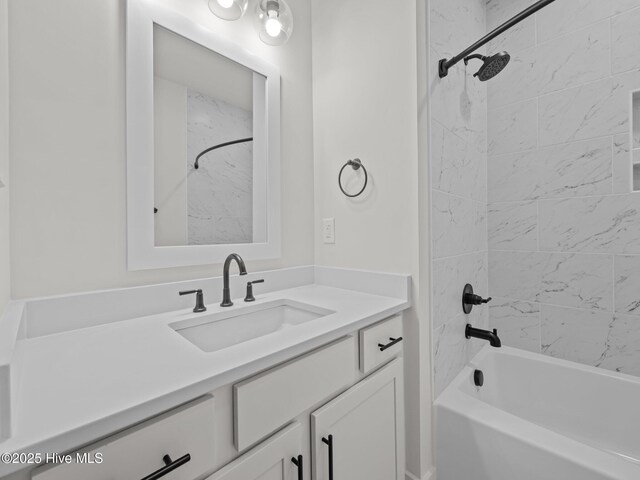 103 Cumberland St, Newport, NC 28570 - bathroom with vanity and shower / bathtub combination