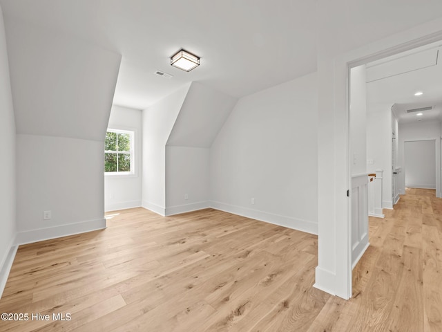 103 Cumberland St, Newport, NC 28570 - additional living space featuring vaulted ceiling and light wood finished floors