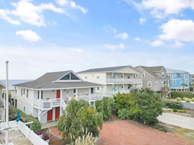 view of property featuring a garage